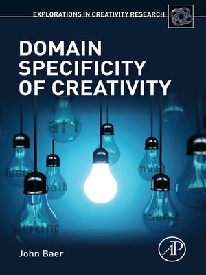 cover image of Domain Specificity of Creativity